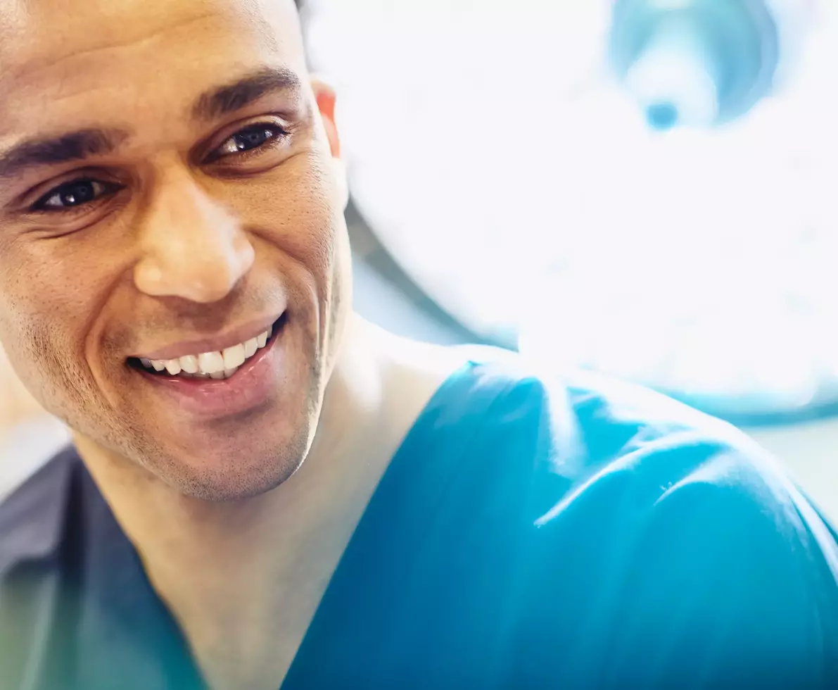 smiling medical worker