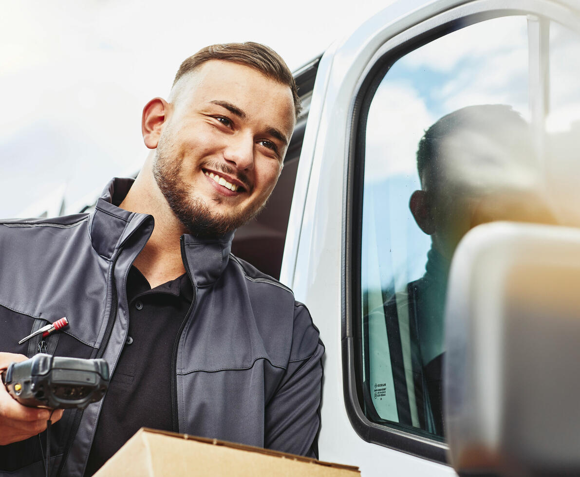 A man smiling